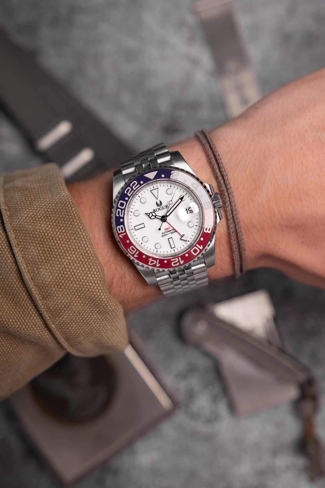 WHITE CERAMIC PEPSI GMT
