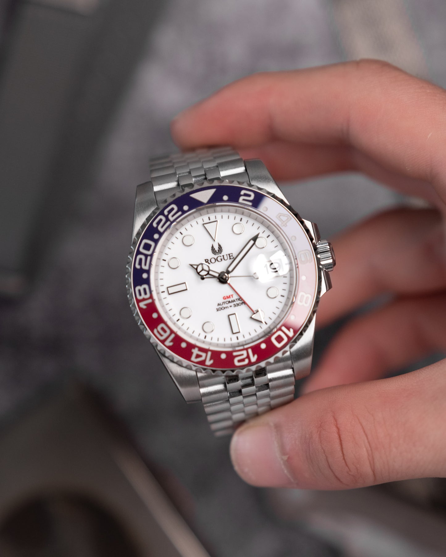 WHITE CERAMIC PEPSI GMT
