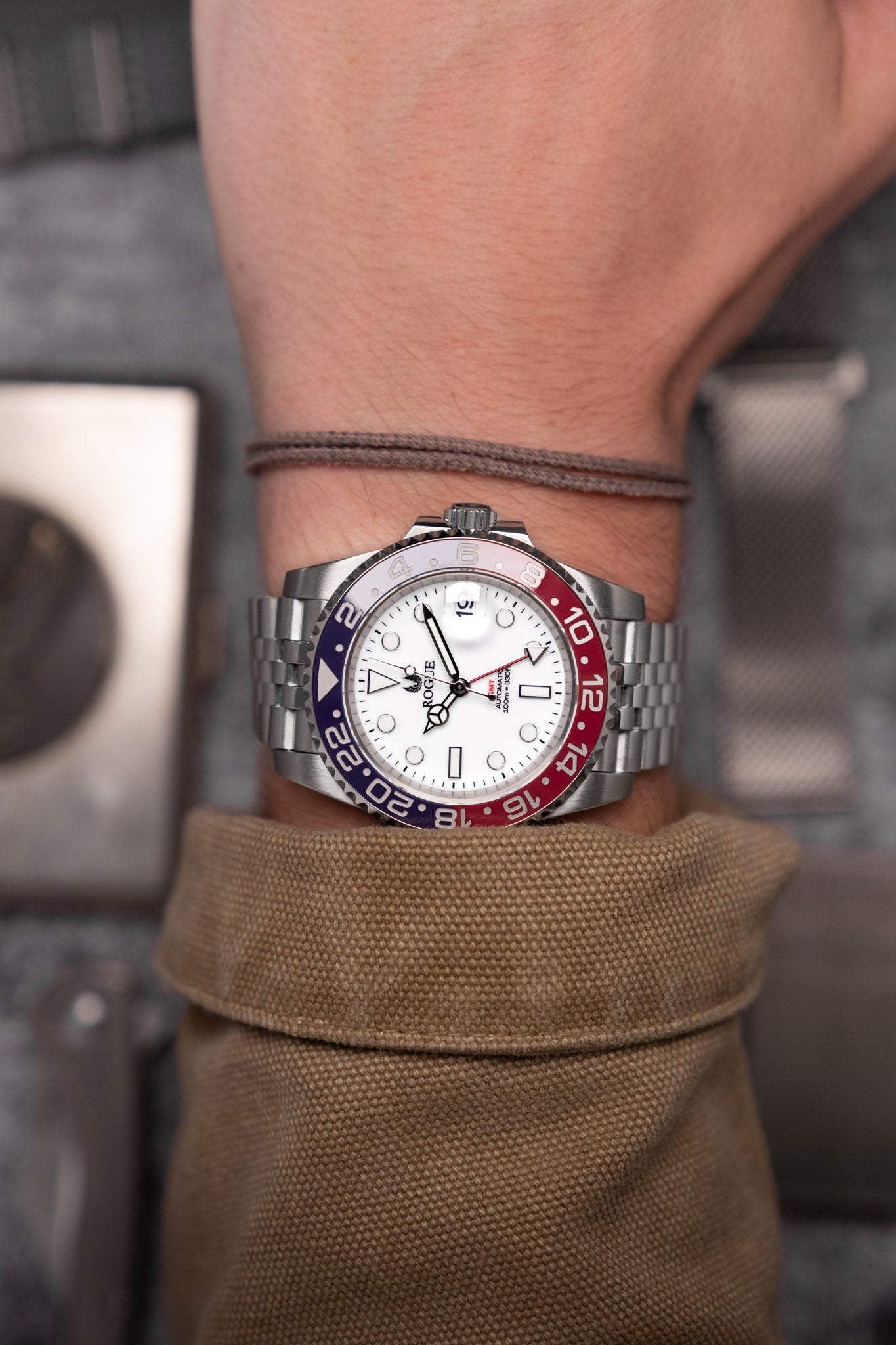 WHITE CERAMIC PEPSI GMT