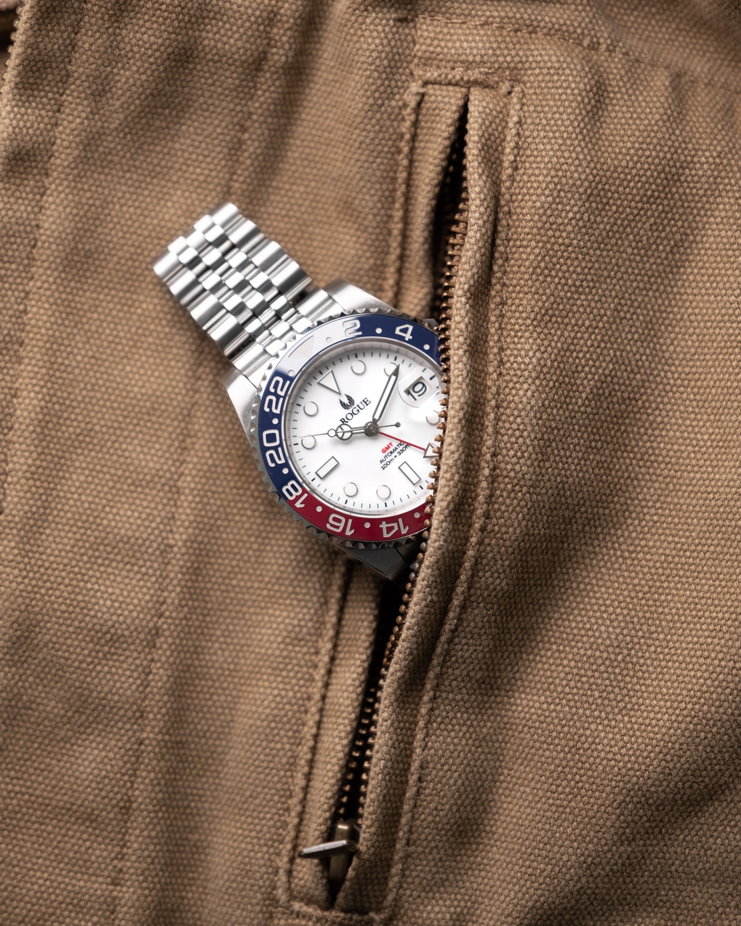 WHITE CERAMIC PEPSI GMT
