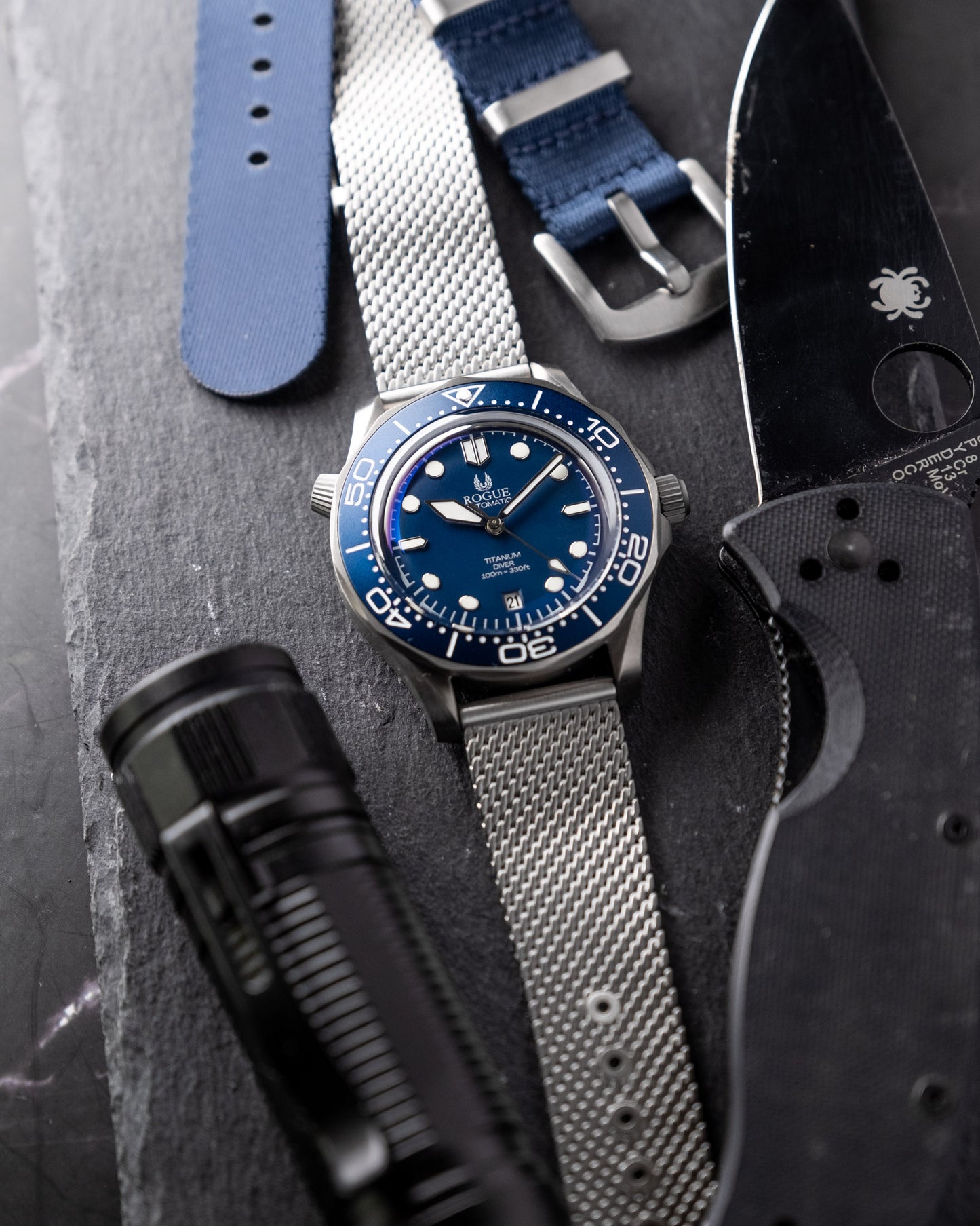 BLUE TITANIUM DIVER