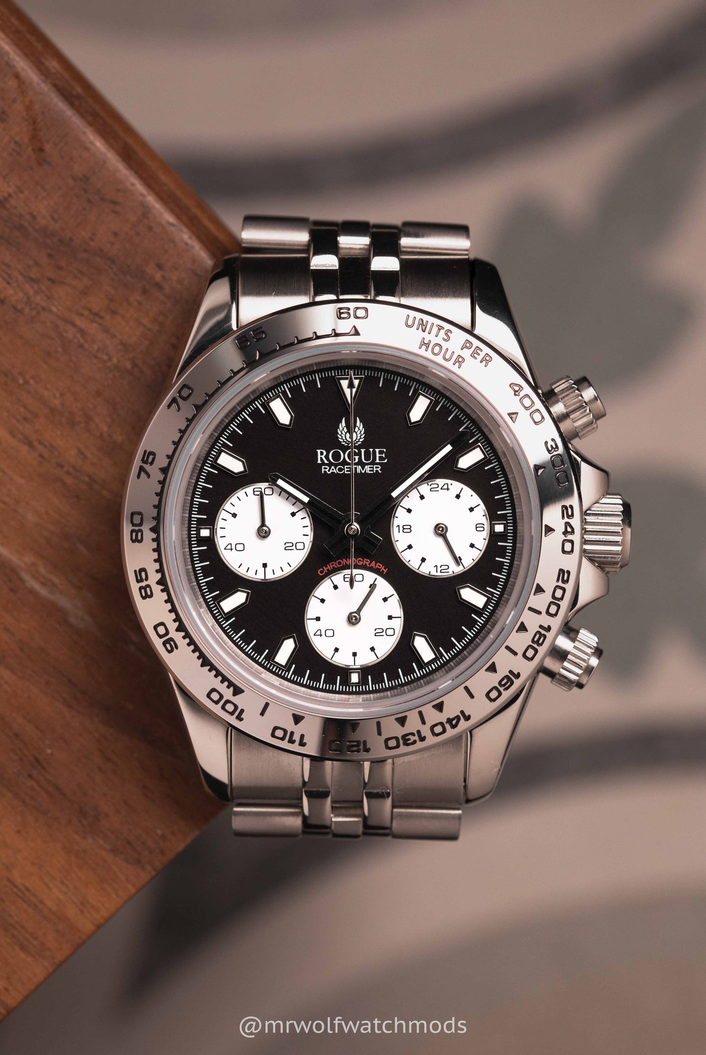 SILVER REVERSE PANDA RACETIMER