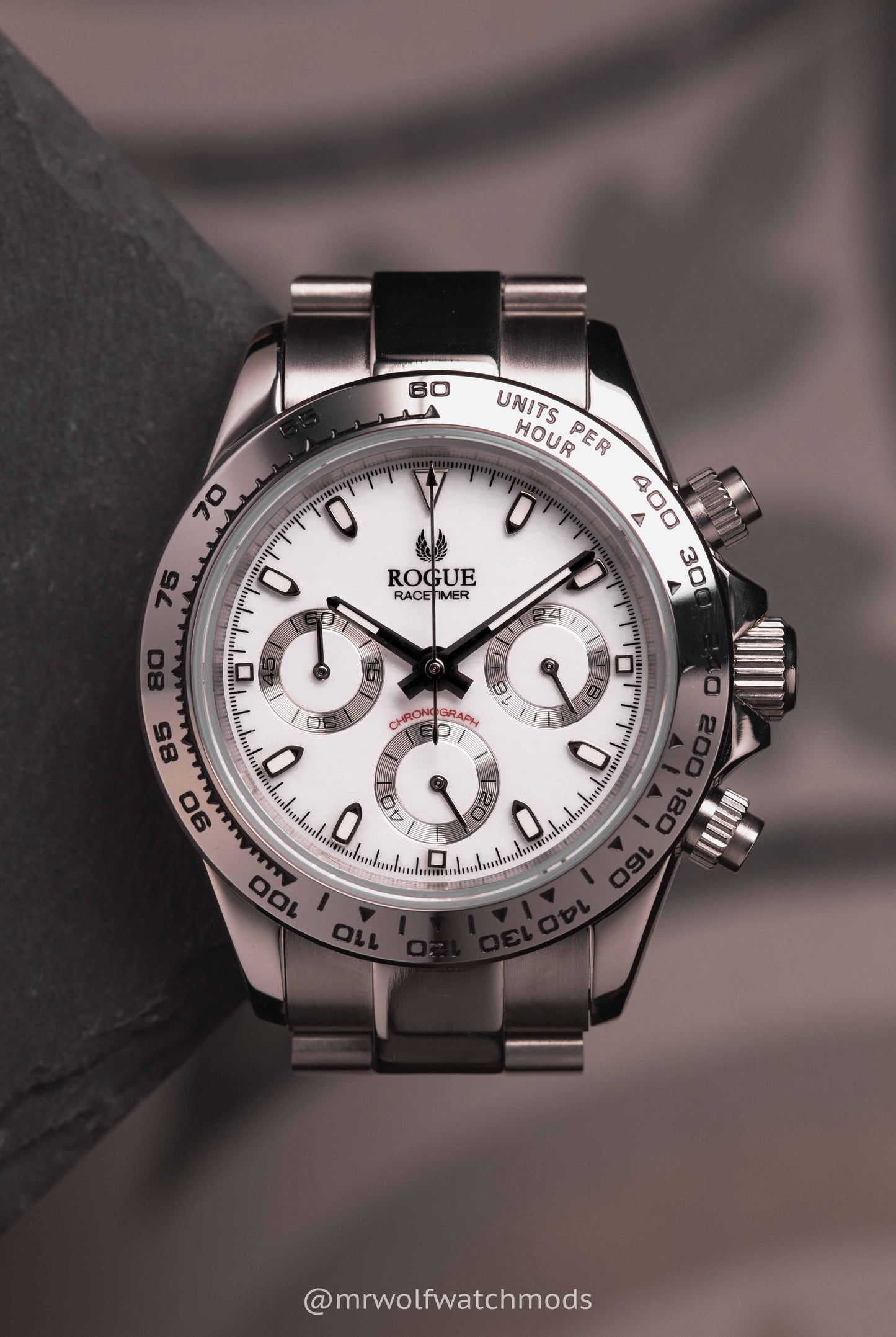 WHITE / SILVER RACETIMER