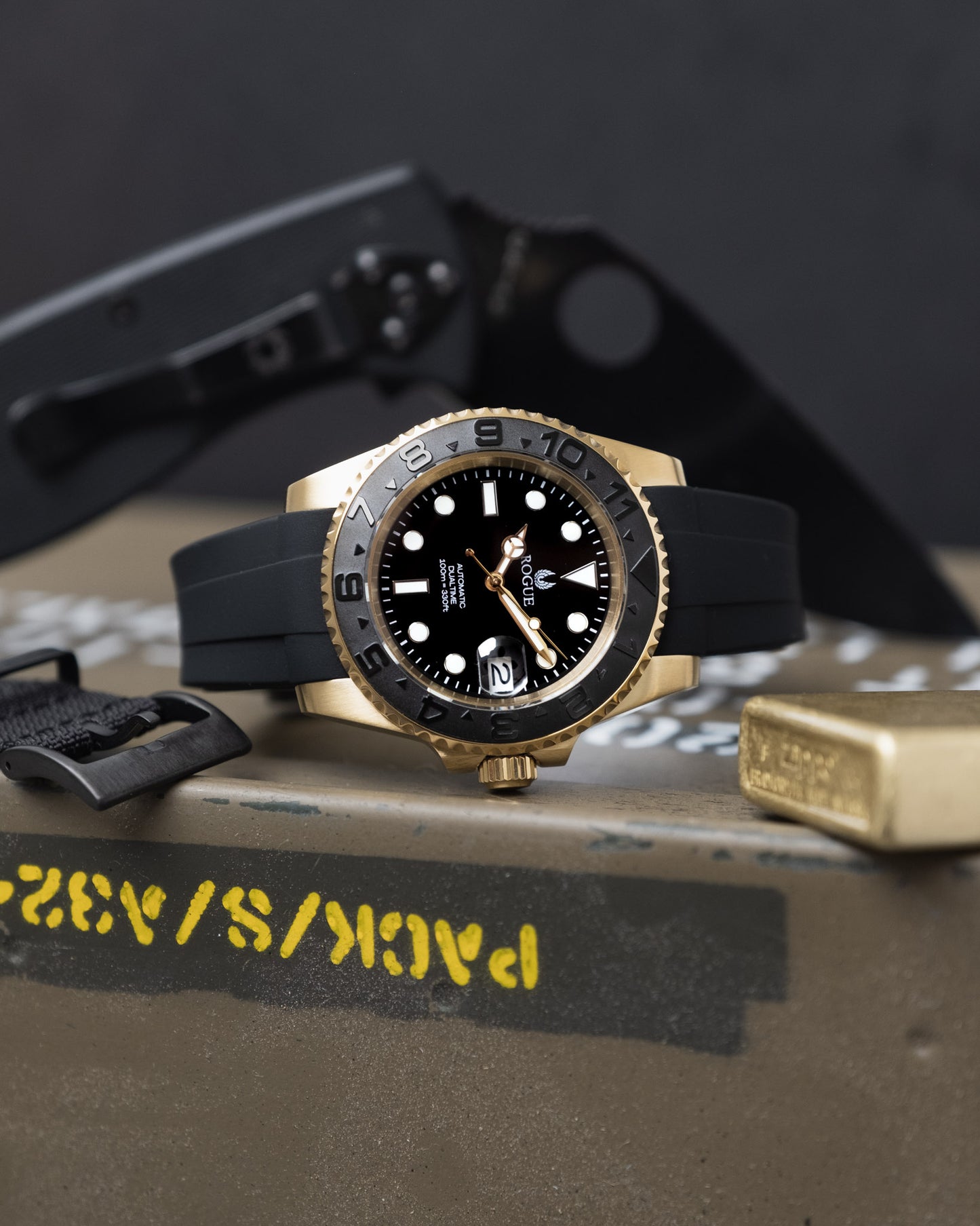 GOLD MATTE BLACK DUALTIME