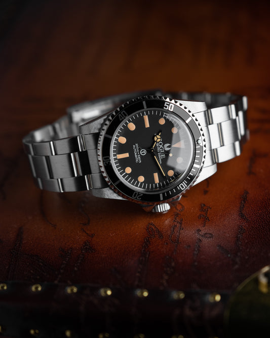 BLACK ACRYLIC VINTAGE DIVER