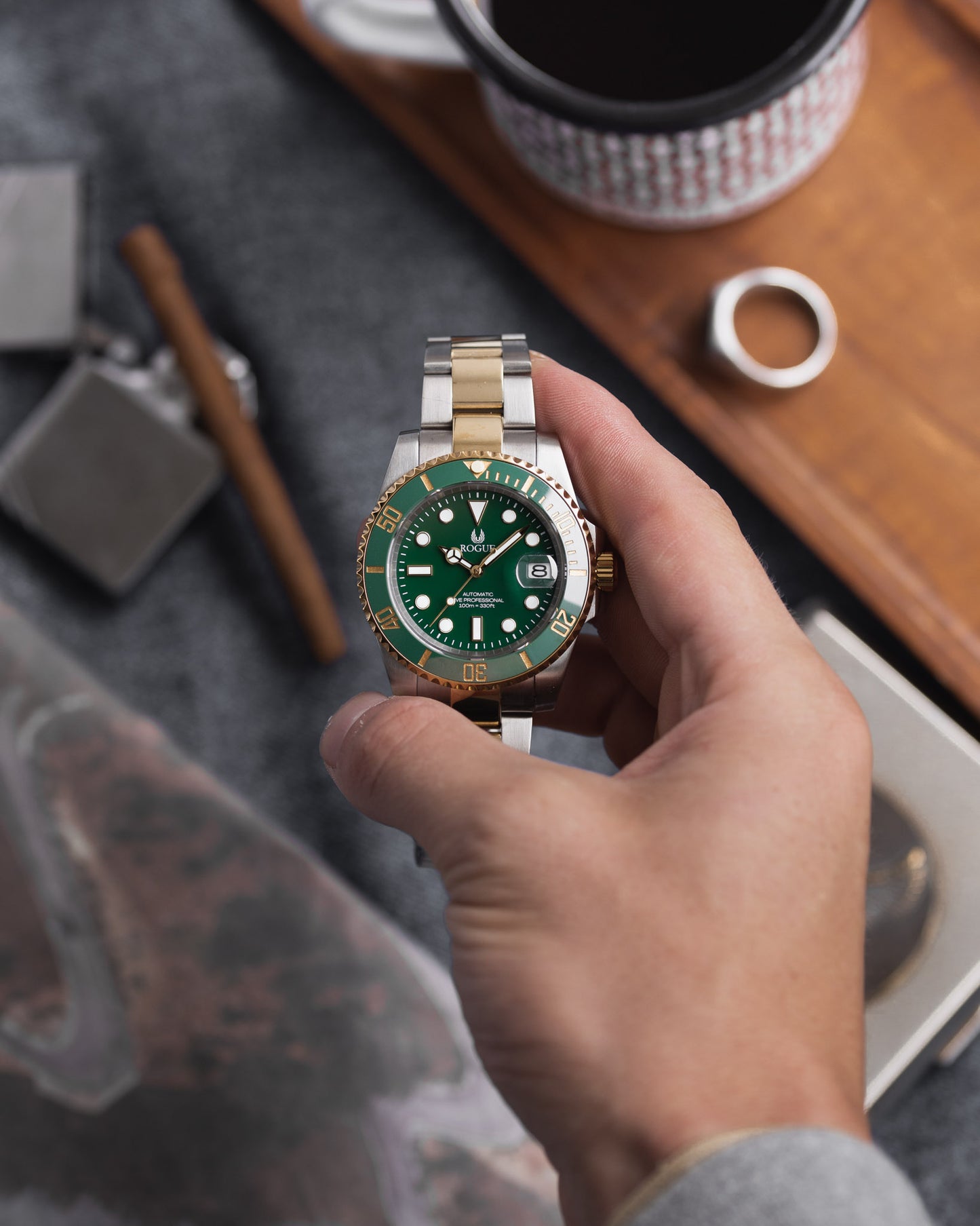 GREEN TWO TONE DIVE PROFESSIONAL